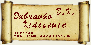 Dubravko Kidišević vizit kartica